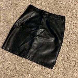Boohoo Leather Skirt